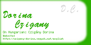 dorina czigany business card