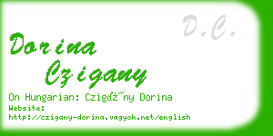 dorina czigany business card